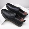 Men's Casual Synthetic Loafers - Black Slip-On Shoes