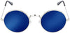 Unisex Round Sunglasses - Free Size, Metal Frame & Glass Lenses, Casual Style