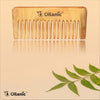 Oilanic Handmade Neem Wooden Dressing Handle Comb (7.5 inches) - Pack of 4 for Anti-Dandruff & Hair Growth