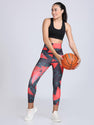 Women's 4 Way Lycra Stretch Leggings - Multicolor, Graphic Print