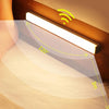 Kabelloses LED-Nachtlicht mit Bewegungssensor, wiederaufladbare USB-C-Lampe für Schrank, Kleiderschrank, Küche, Treppe, Kabinett, Raumhintergrundbeleuchtung 