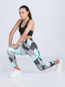 Women's 4 Way Lycra Stretch Leggings - Multicolor, Graphic Print