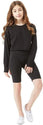 Women's Lightweight Comfort Gym & Sportswear Shorts (Pack of 3) - Lycra, Black