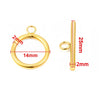 4 Sets Stainless Steel OT Clasp Toggle Clasps 18k Gold for Necklaces Connectors Bracelets Hooks DIY Jewelry Making Accessories