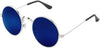 Unisex Round Sunglasses - Free Size, Metal Frame & Glass Lenses, Casual Style