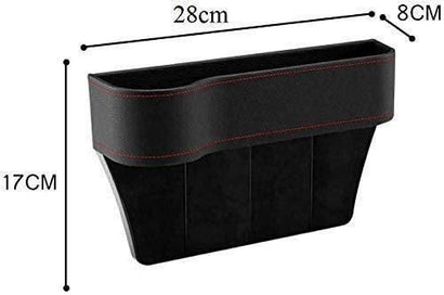 Seat Pockets PU Leather Car Console Side Organizer - Pack of 2