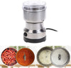 Electric Smash Machine - Multifunction Small Food Grinder, Portable Coffee Bean and Grain Grinder (Stainless Steel, Silver)