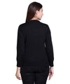 Women's Solid Woolen Full Sleeves Sweater - Black, High Neck