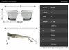 UV Protection Rectangular Oversized Sunglasses (60) - Black, Clear, Unisex