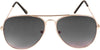 Unisex Black Golden Aviator Sunglass