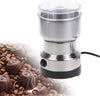 Electric Smash Machine - Multifunction Small Food Grinder, Portable Coffee Bean and Grain Grinder (Stainless Steel, Silver)