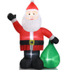 6ft Gift Santa Claus 4 LED Lights Christmas Inflatable Decoration