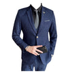 Fashion Mesh Plaid Men Tuxedo Three-piece Suit