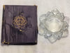 Glass Lotus Flower Tea Light Candle Holder Set