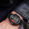 Stereoscopic Car Wheel Watch - Unique Alloy Steel Quartz Timepiece