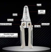 Multi-Functional Wire Stripper & Cutter - Stainless Steel Electrical Tool