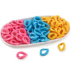 30pcs/lot Colorful Acrylic Link Chain Clasp Open Buckle Beads For Jewelry Making  DIY Necklace Clothing Bag Chains Accessories
