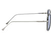 Unisex Blue Silver Retro Square Sunglass