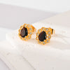 Fashion Multi-color Zircon Stud Earrings Female Accessories
