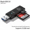 2 in 1 USB 3.0 Kartenleser Micro TF SD Kartenleser USB Adapter High Speed ​​Kartenleser TF Speicherkarte für PC Laptop Zubehör 