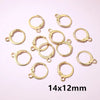 30pcs 14x12mm 15x10mm No Fade Stainless Steel French Lever Earring Hooks Clips DIY Earwire Earrings Jewelry Findings Accessories