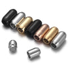 Stainless Steel 3mm-8mm Round Magnetic Clasps Leather Bracelet Magnet Lace Buckle Necklace DIY Jewelry Making Accessories