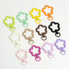 5pcs Flower Metal Lobster Claw Clasps Swivel Lanyards Trigger Snap Hooks Strap Connector for Bag Key Chains Rings Jewelry Making