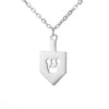 Fashion Simple Titanium Steel Cutting Character Stainless Steel Necklace