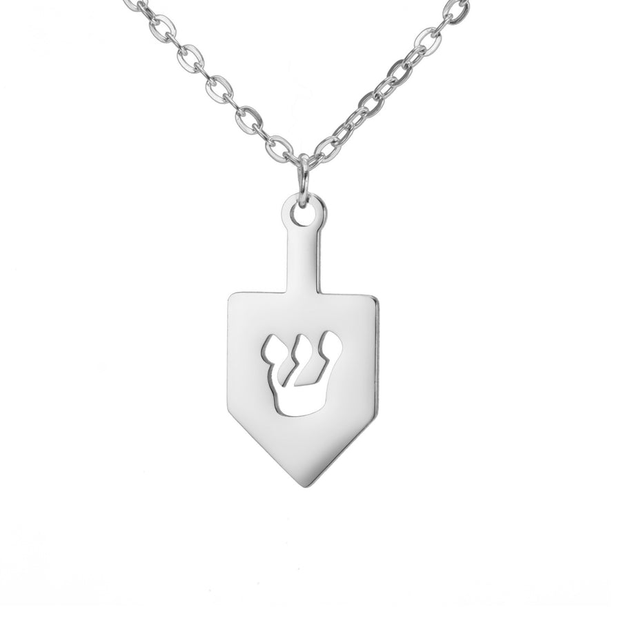 Fashion Simple Titanium Steel Cutting Character Stainless Steel Necklace
