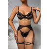 Lace Mesh Bra Underwear Adjustment T-back Suit