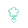 5Pcs/Lot Swivel Flower Shape Snap Hook Trigger Clips Buckles For DIY Keychain Lobster Clasp Hooks Necklace Jewelry Supplies