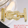 Juya 18K Gold Silver Plated Decorative Connector Fastener Hooks Lock Clasps For DIY Women Crystals Gems Pearls Jewelry Making