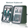 Ouriner 6–18-teiliges tragbares Maniküre-Set, Pediküre-Set, leuchtend schwarzes Nagelknipser-Set, Körperpflege-Tools, Augenbrauenschere
