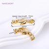 18K Gold Plated Brass Lobster Clasps Connector,Jewellery End Caps Fastener Clasp For DIY Bracelet Jewelry Making Accessories