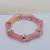 European And American Bamboo Tube Beads Women's Fashion Colored Beads Acrylic Bracelet