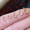 14K Gold Filled Spring Ring Clasps Hooks Bulk Wholesale Supplies for Bracelets Necklace Making Handmade Jewelry Findings