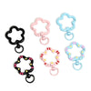 5Pcs/Lot Swivel Flower Shape Snap Hook Trigger Clips Buckles For DIY Keychain Lobster Clasp Hooks Necklace Jewelry Supplies