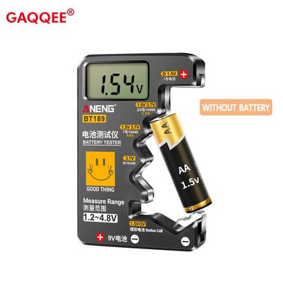 ANENG BT189 Universal Batterie Tester 9V AA AAA Knopfzelle Batterie Tester Detektoren LCD Batterie Anzeige Gauge Checker Werkzeuge 