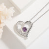 Love Necklace With Rhinestones And Letters Fashion Personality Heart-shaped Necklace Valentine's Day Gift