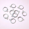 30pcs 14x12mm 15x10mm No Fade Stainless Steel French Lever Earring Hooks Clips DIY Earwire Earrings Jewelry Findings Accessories