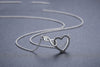 Creative Hollow Heart-shaped Zircon Necklace