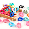 30pcs/lot Colorful Acrylic Link Chain Clasp Open Buckle Beads For Jewelry Making  DIY Necklace Clothing Bag Chains Accessories