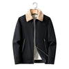 Men's Coat New Casual Fleece Jacket Stand Collar