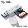 2 in 1 USB 3.0 Kartenleser Micro TF SD Kartenleser USB Adapter High Speed ​​Kartenleser TF Speicherkarte für PC Laptop Zubehör 