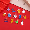 1pcs Stainless Steel Christmas Style Tree Snowflakes Gloves Socks Boots Charms Pendants for DIY Bracelet Necklace Jewelry Making