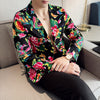 Men's Casual Cool Big Flower Suit