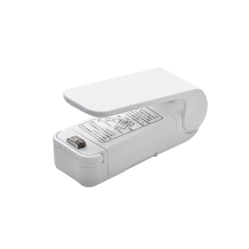 Mini-Verpackungsversiegeler, tragbare Plastiktüten-Clip-Versiegelungsmaschine, Lebensmittelaufbewahrung, Versiegelung von Snacks, Haushaltsküchengeräte