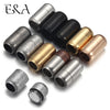 Stainless Steel 3mm-8mm Round Magnetic Clasps Leather Bracelet Magnet Lace Buckle Necklace DIY Jewelry Making Accessories