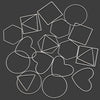20Pcs Gold Silver Hollow Frame Bezel Charms Pendants Geometric Connectors for Jewelry Making Suppliers Diy Earings Accessories