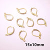 30pcs 14x12mm 15x10mm No Fade Stainless Steel French Lever Earring Hooks Clips DIY Earwire Earrings Jewelry Findings Accessories